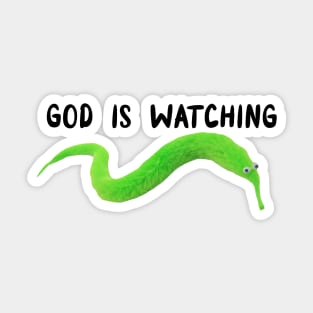 God is Watching Sticker